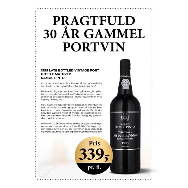  1995 LATE BOTTLED VINTAGE PORT, Ramos-Pinto